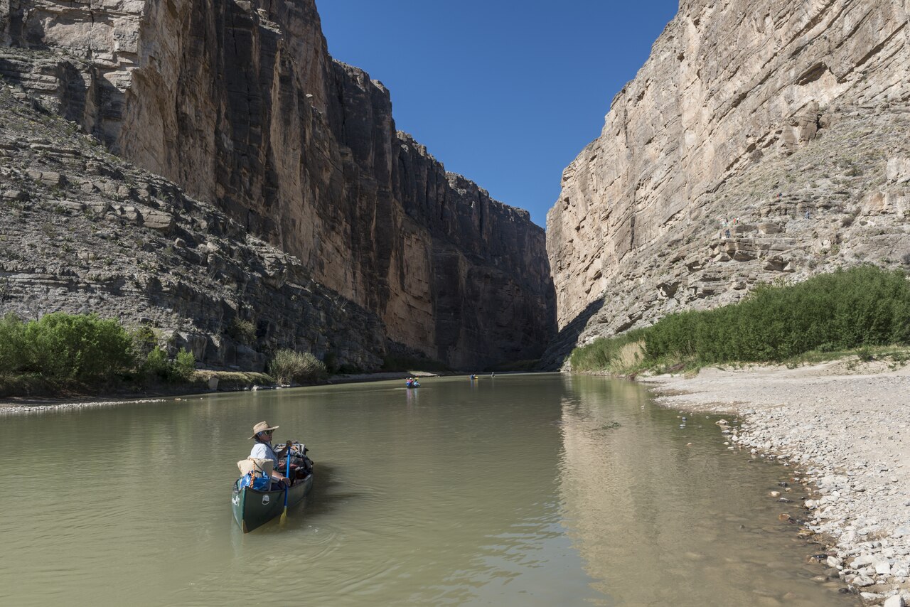 Canoeing through Santa Elena Canyon