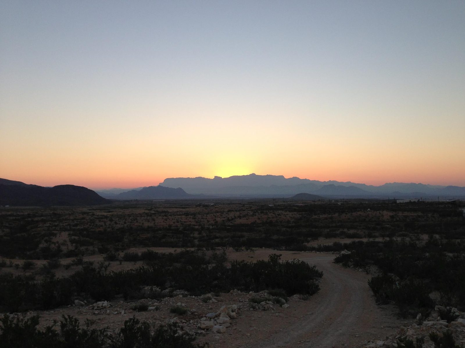 Sunrise from Villa Terlingua